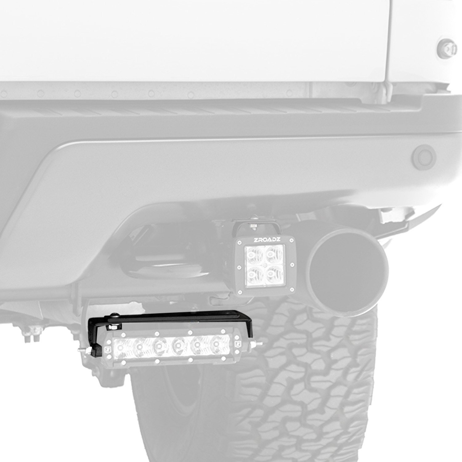 ZROADZ® Ford F150 2021 Bolton Rear Bumper Mounts for Two 6" LED