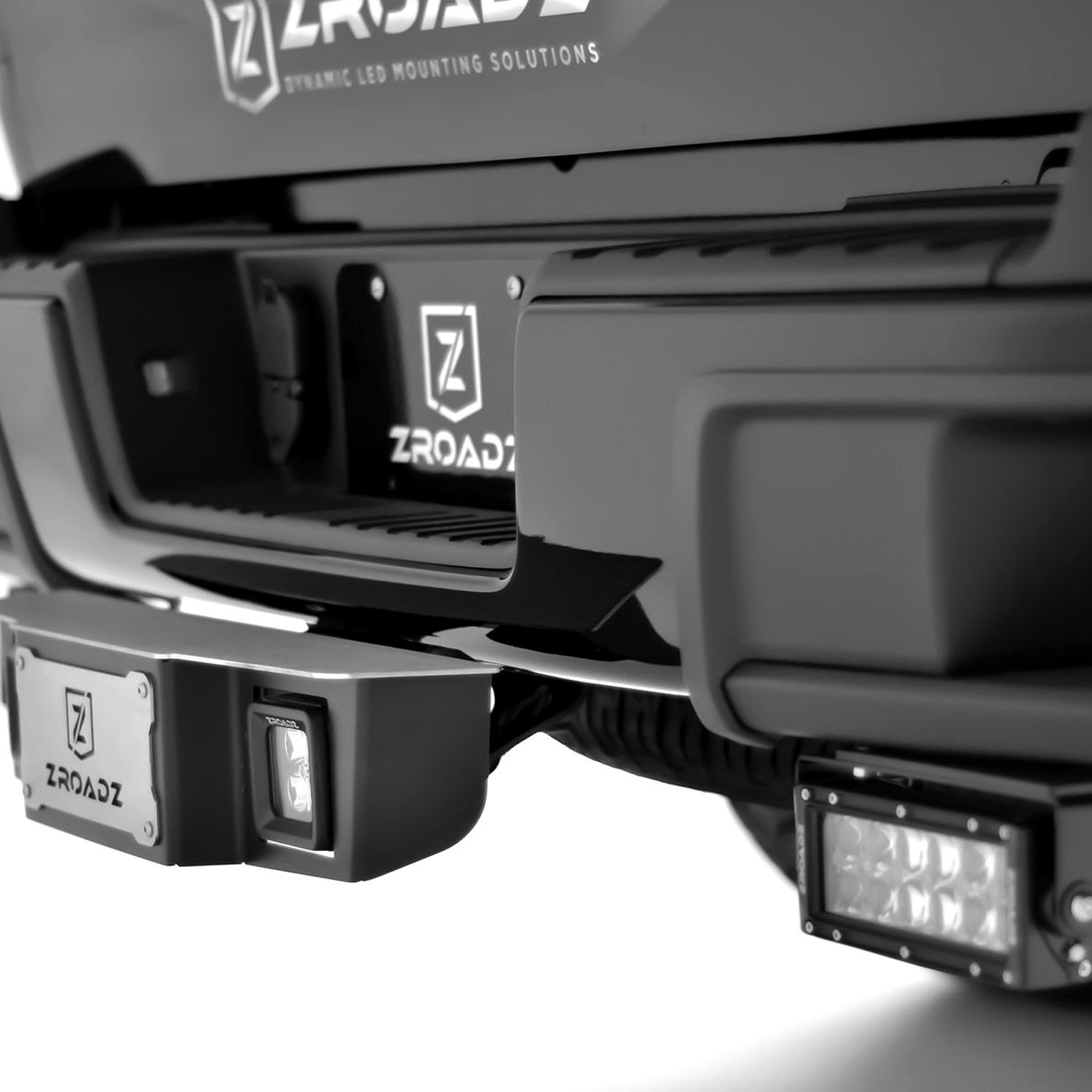 ZROADZ® Hitch Step Bolton 3" 2x20W Cube Flood Beam LED Pod Lights